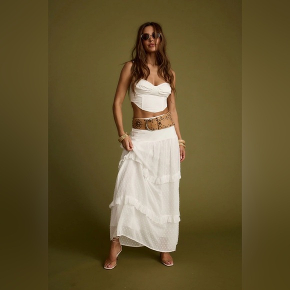 12th tribe Lorelei White Corset Top - Picture 6 of 12